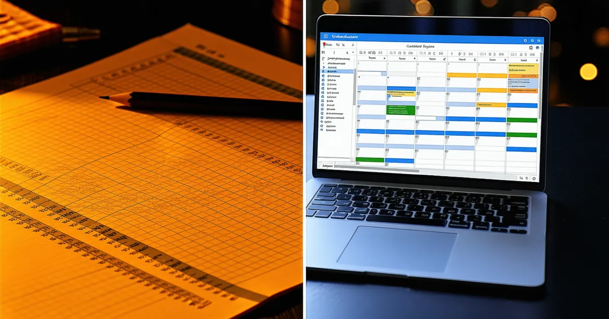 Comparison of AI scheduling software versus spreadsheet-based manual scheduling for TIC operations